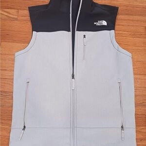 The North Face Gray and Black Vest
